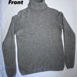 Sutton Cashmere Heather Gray Varsity Jacket